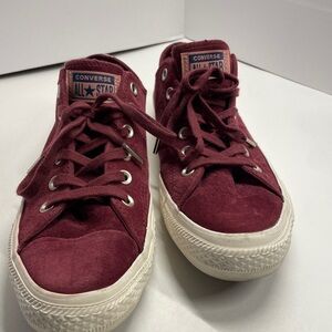 Converse Maroon High-Top Sneakers